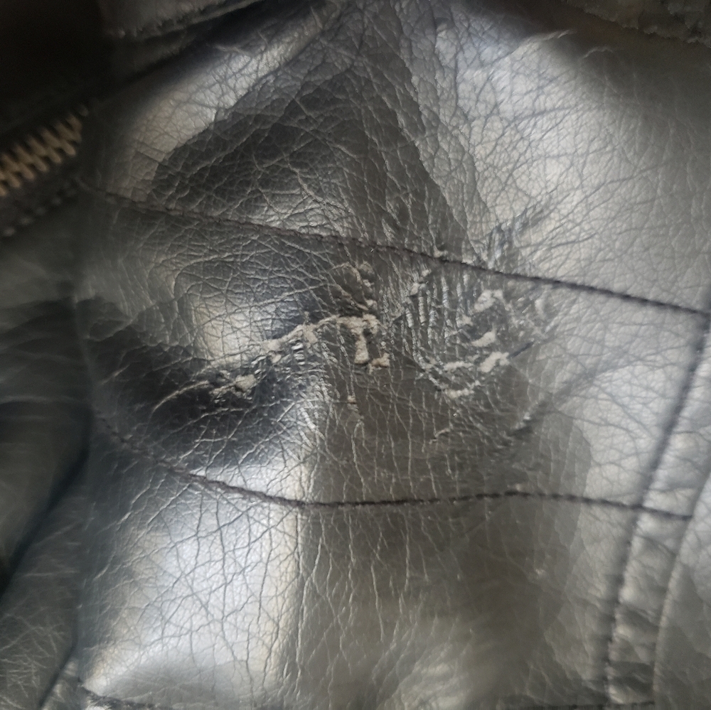 NWOT BLACK LEATHER YOUTH JACKET - Picture 9 of 10